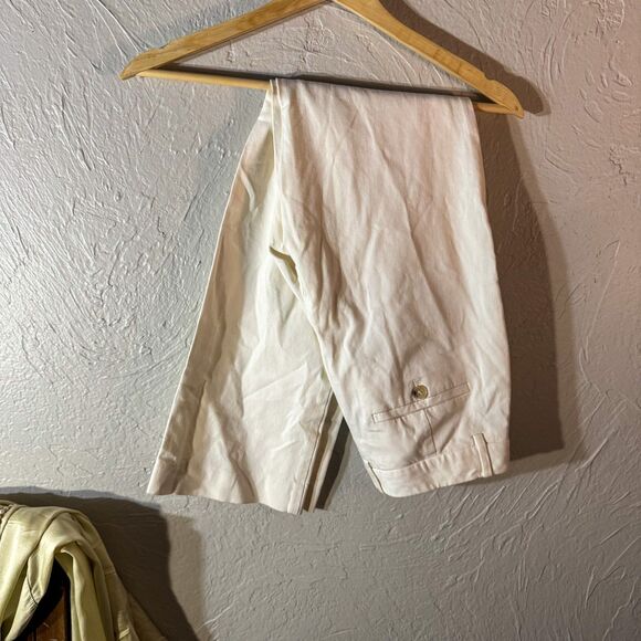 Theory White Trousers with Bi-Stretch Fabric - Picture 1 of 12